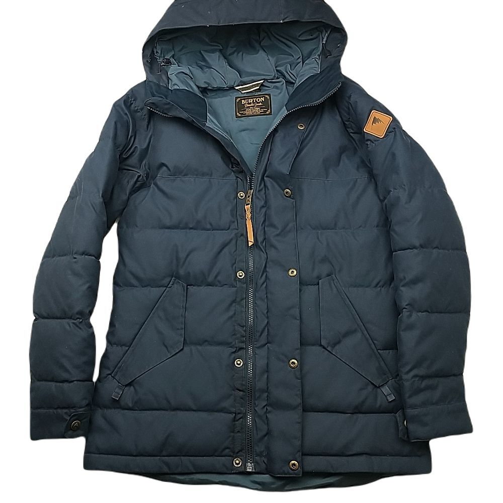 Burton Jacket Womens XS Extra Small Blue Hooded Puffer Winter Ski Snowboard Coat